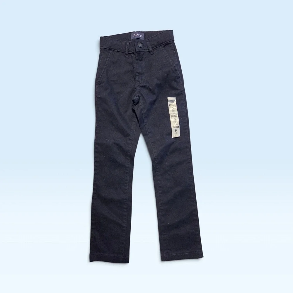 The Children's Place Navy Size 6 Skinny Slim Stretch Uniform Pants